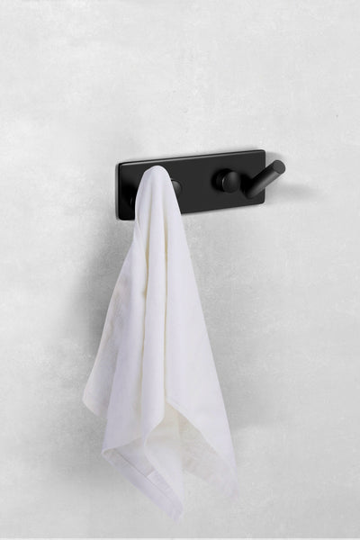 Black stainless steel towel hook